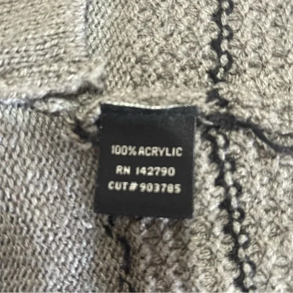 BCBG MaxAzria Grey Western Open Front Vest Size XS - Picture 5 of 6